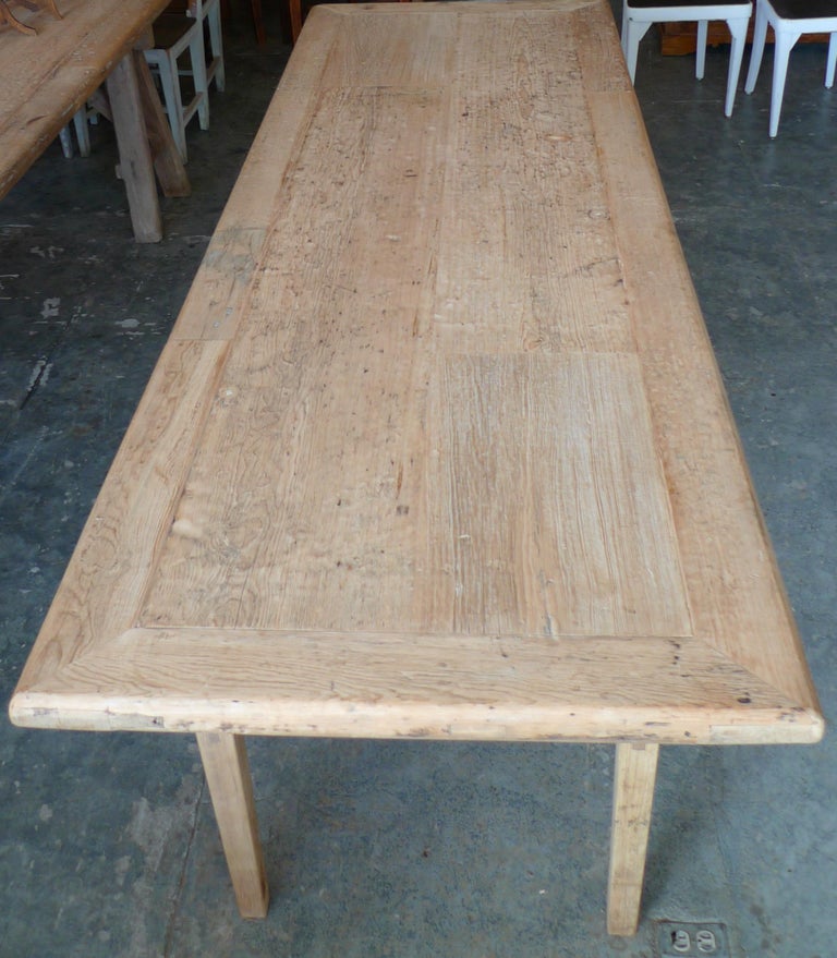 French 19th Century Rustic Pine Country Farmhouse Table at 1stDibs