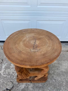 French 19th Century Rustic Style Solid Oak Bleached Coffee Table