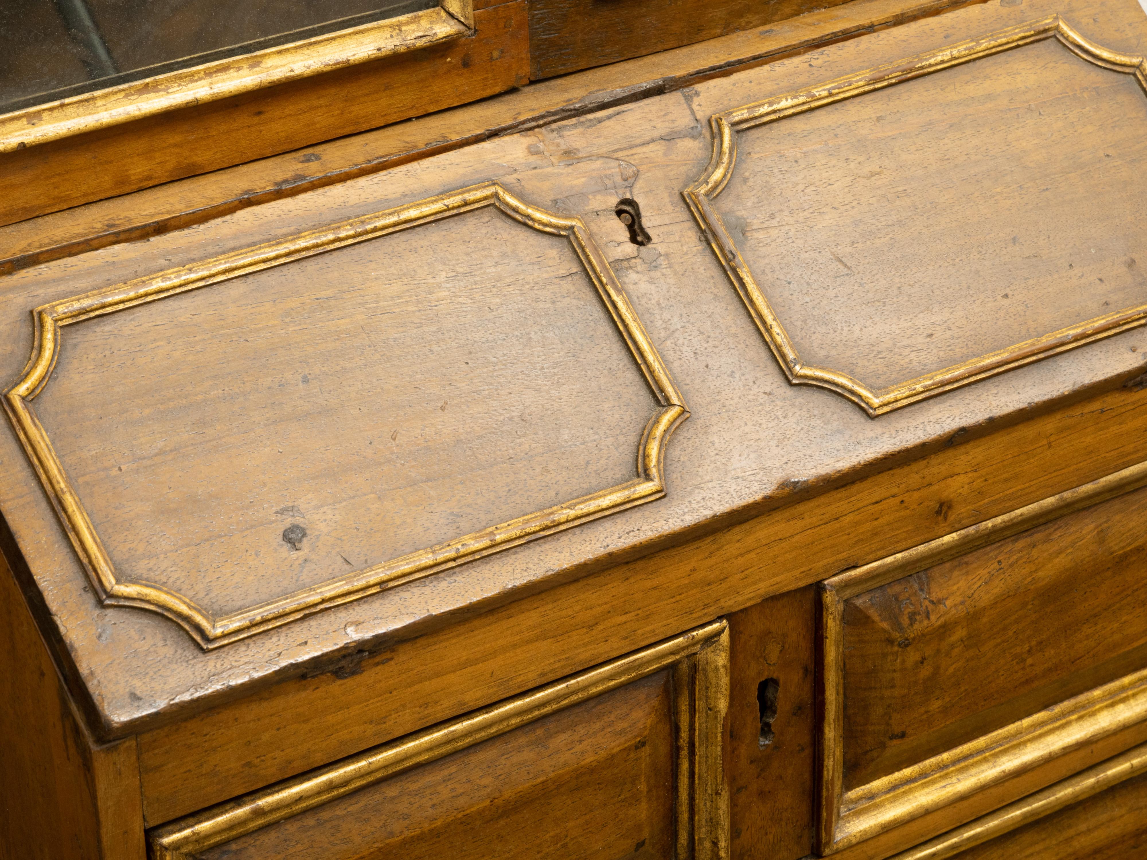 Miniatur-Schreibtisch mit schräger Front und Spiegeln, Französischer Verkäufer, 19. Jahrhundert im Angebot 5
