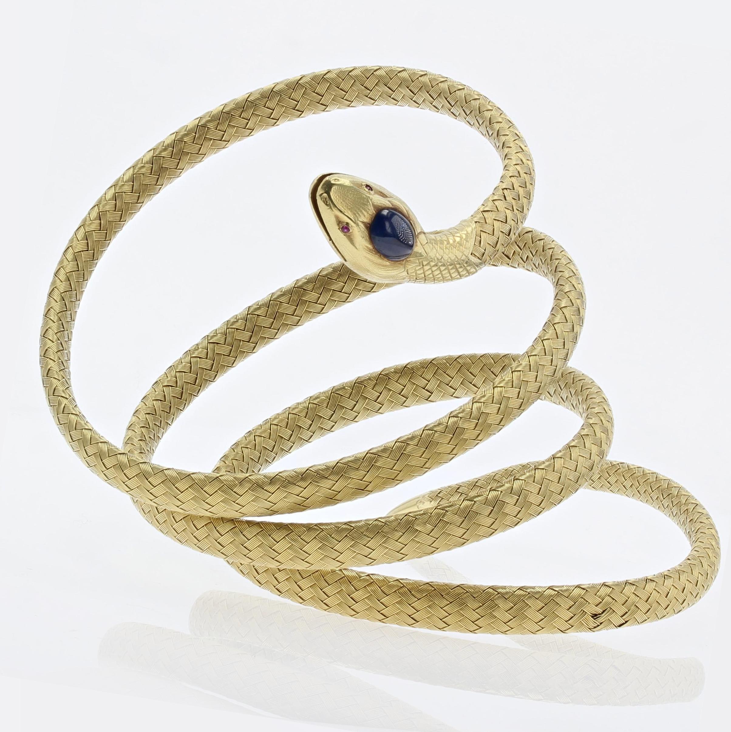 tiffany gold snake bracelet