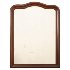 French 19th Century Scalloped Walnut Mirror