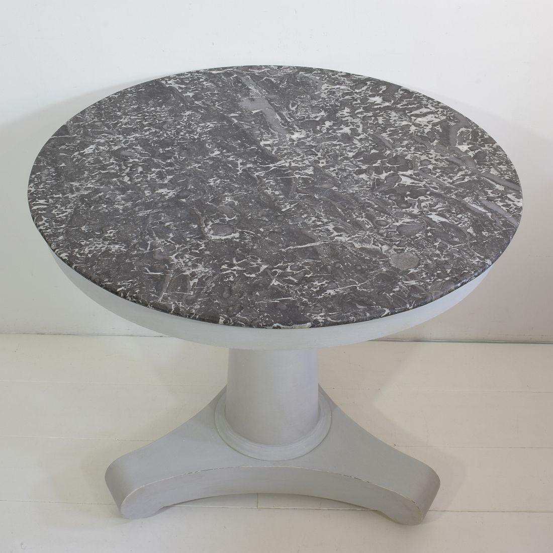 French 19th Century Second Empire Gueridon Table with Black Marble Top 3