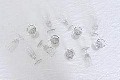 French 19th Century Set of 12 Absinthe Glasses