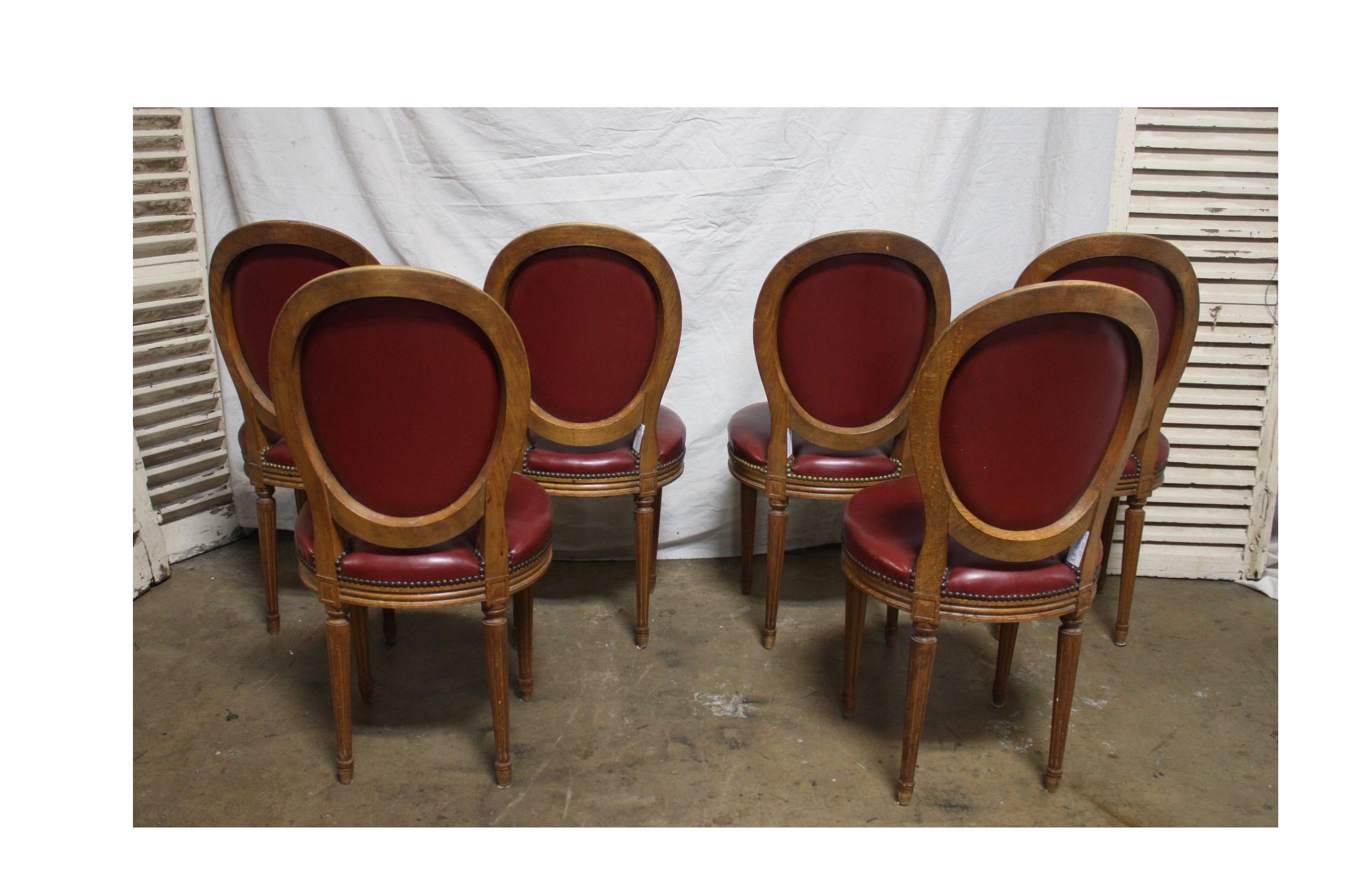 French 19th Century Set of 6 Dining Chairs In Good Condition In Stockbridge, GA
