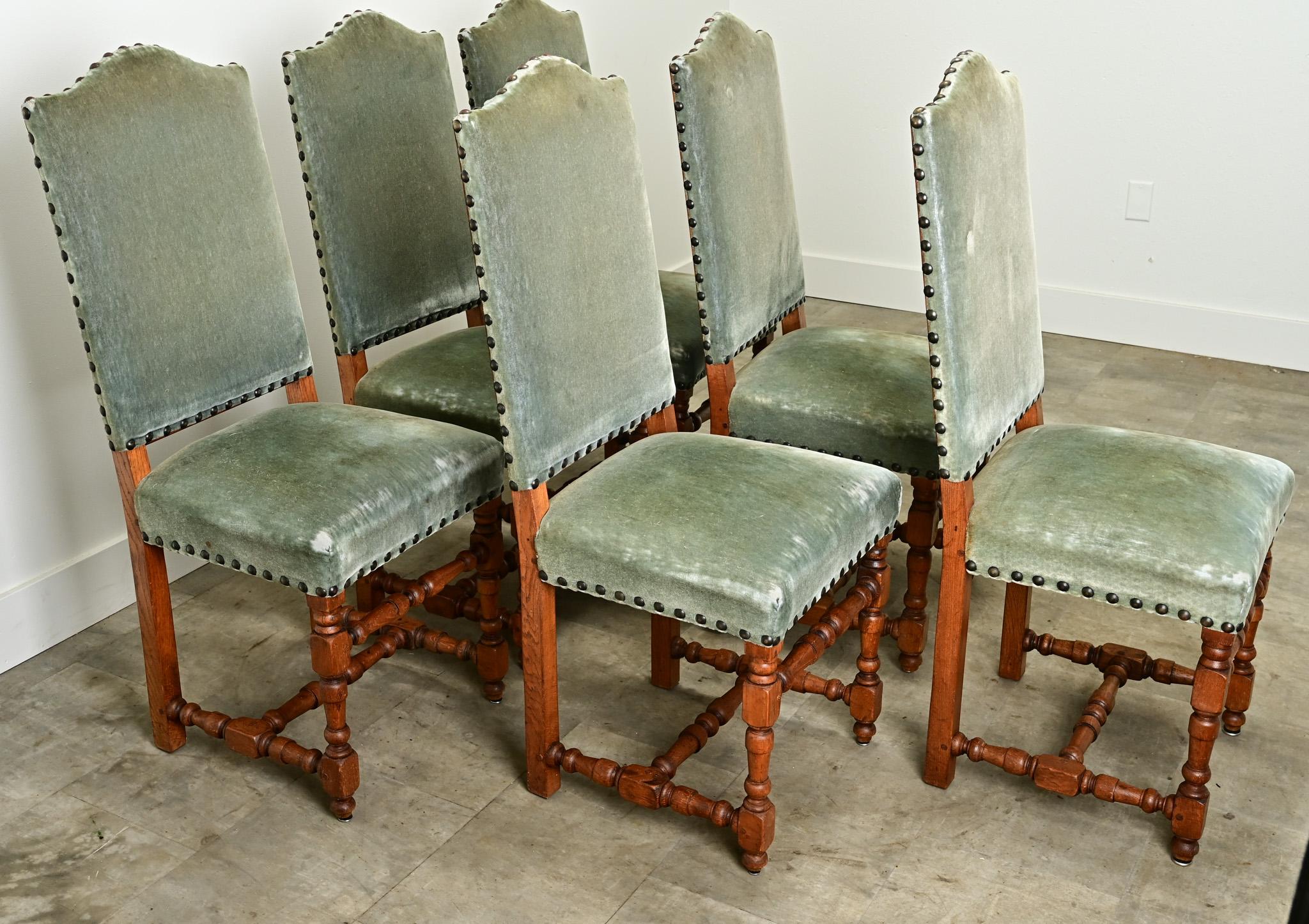French 19th Century Set of 6 Dining Chairs In Good Condition In Baton Rouge, LA