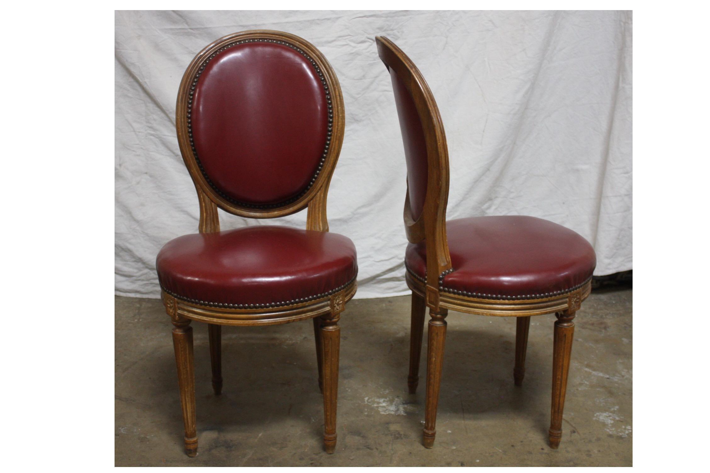 French 19th Century Set of 6 Dining Chairs 1