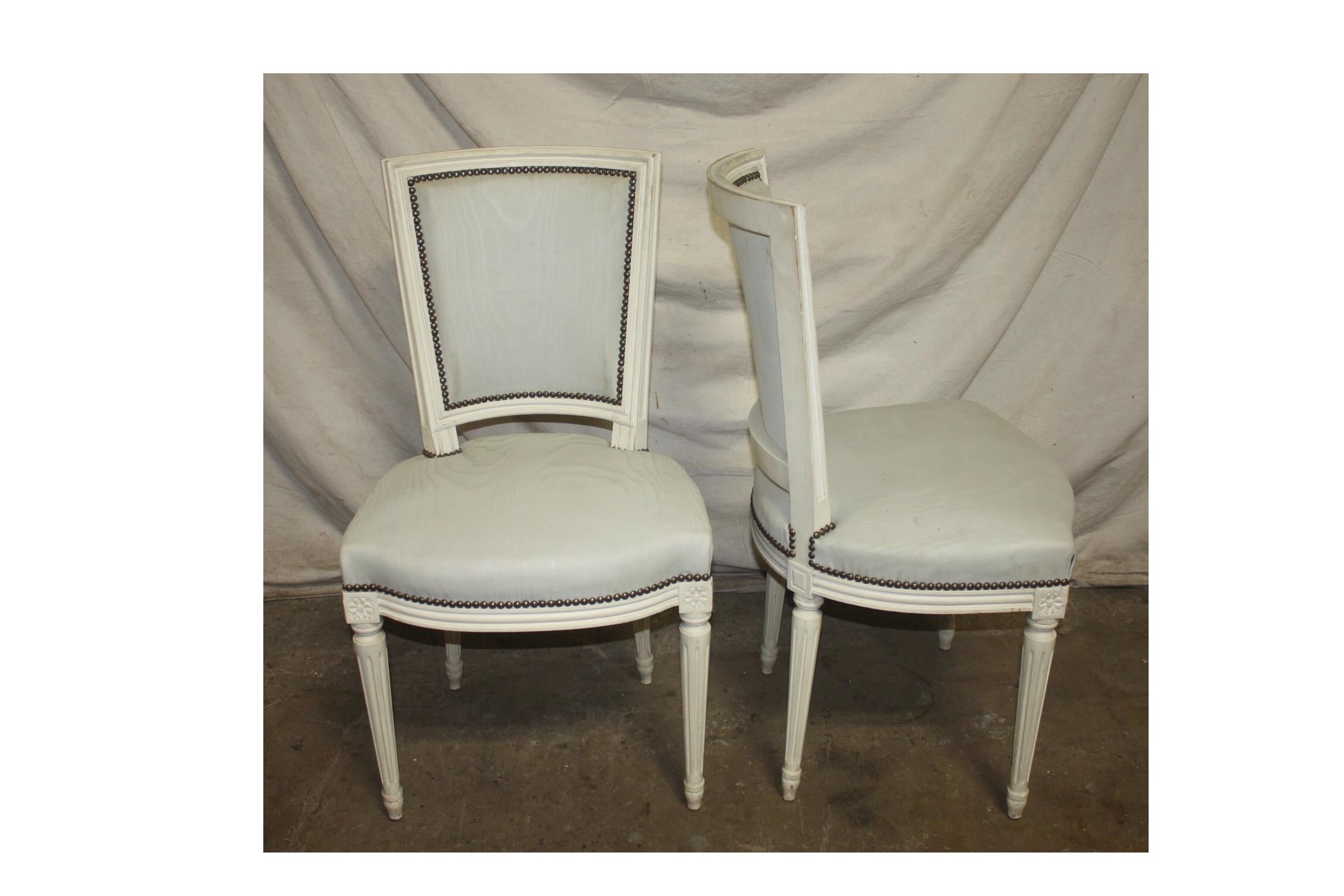 French 19th Century Set of Dining Chairs In Good Condition In Stockbridge, GA