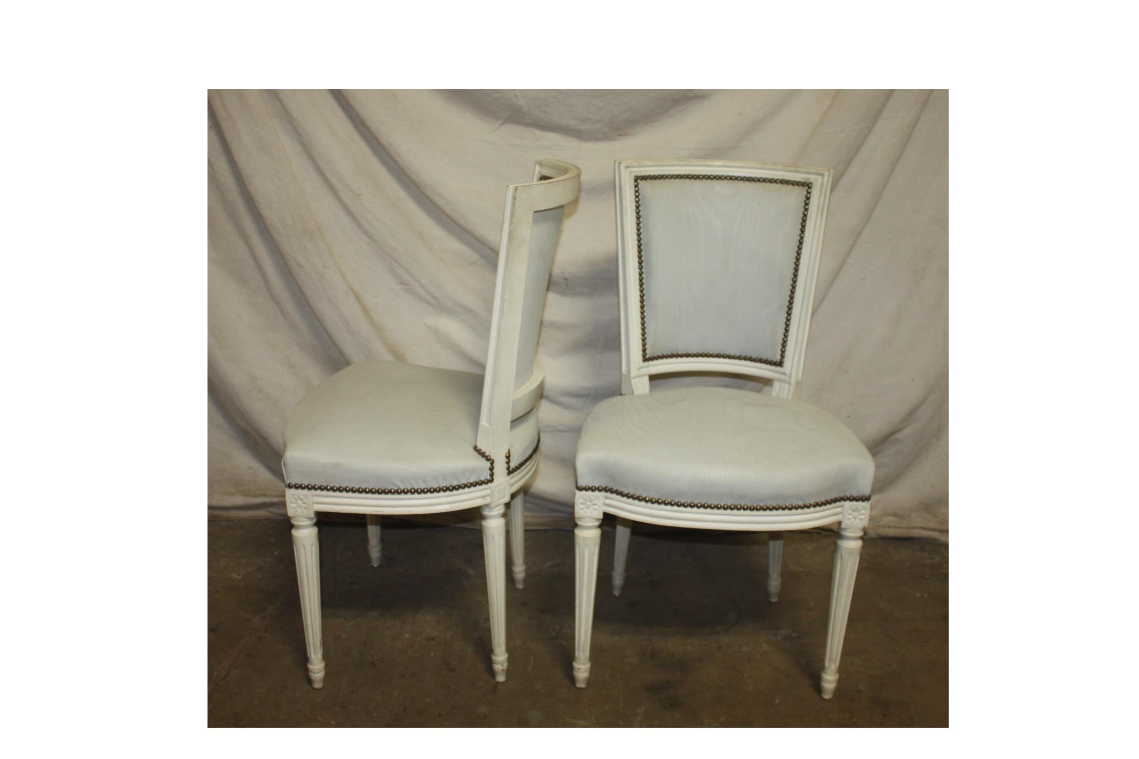 Late 19th Century French 19th Century Set of Dining Chairs