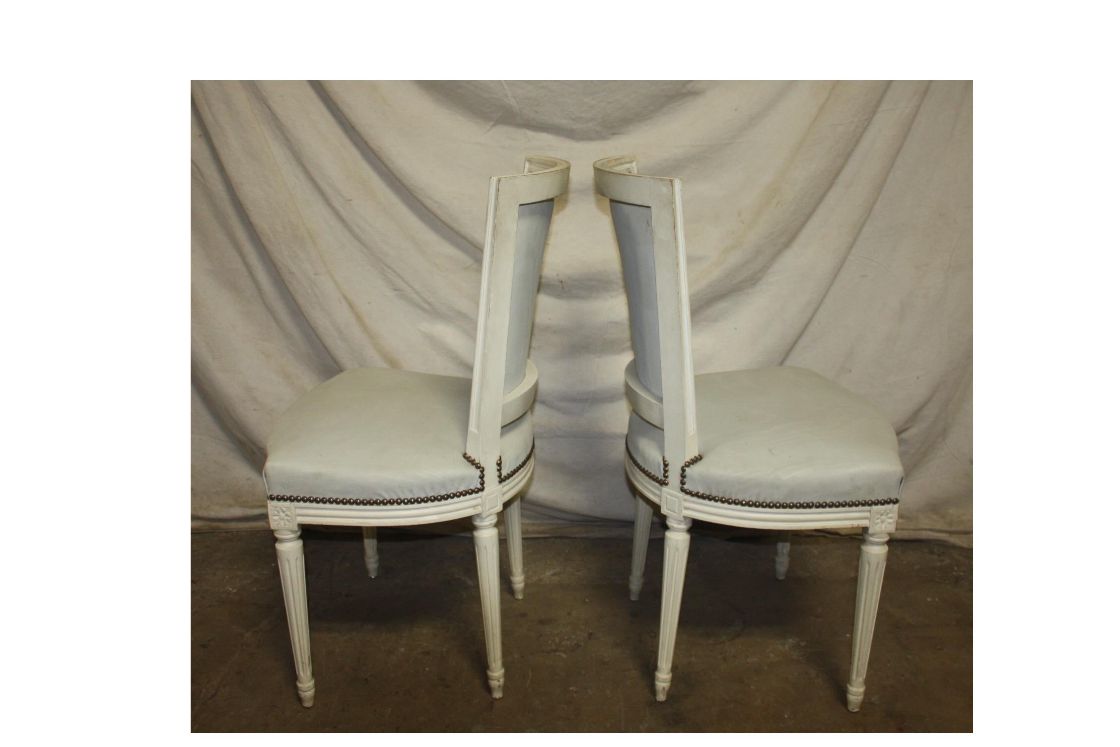 Wood French 19th Century Set of Dining Chairs