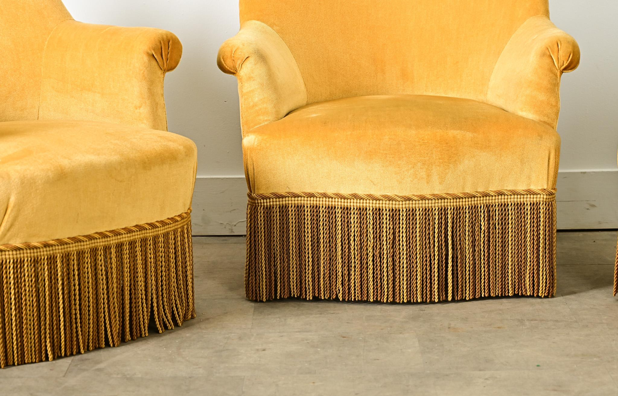 French 19th Century Set of Three Parlor Chairs For Sale 7