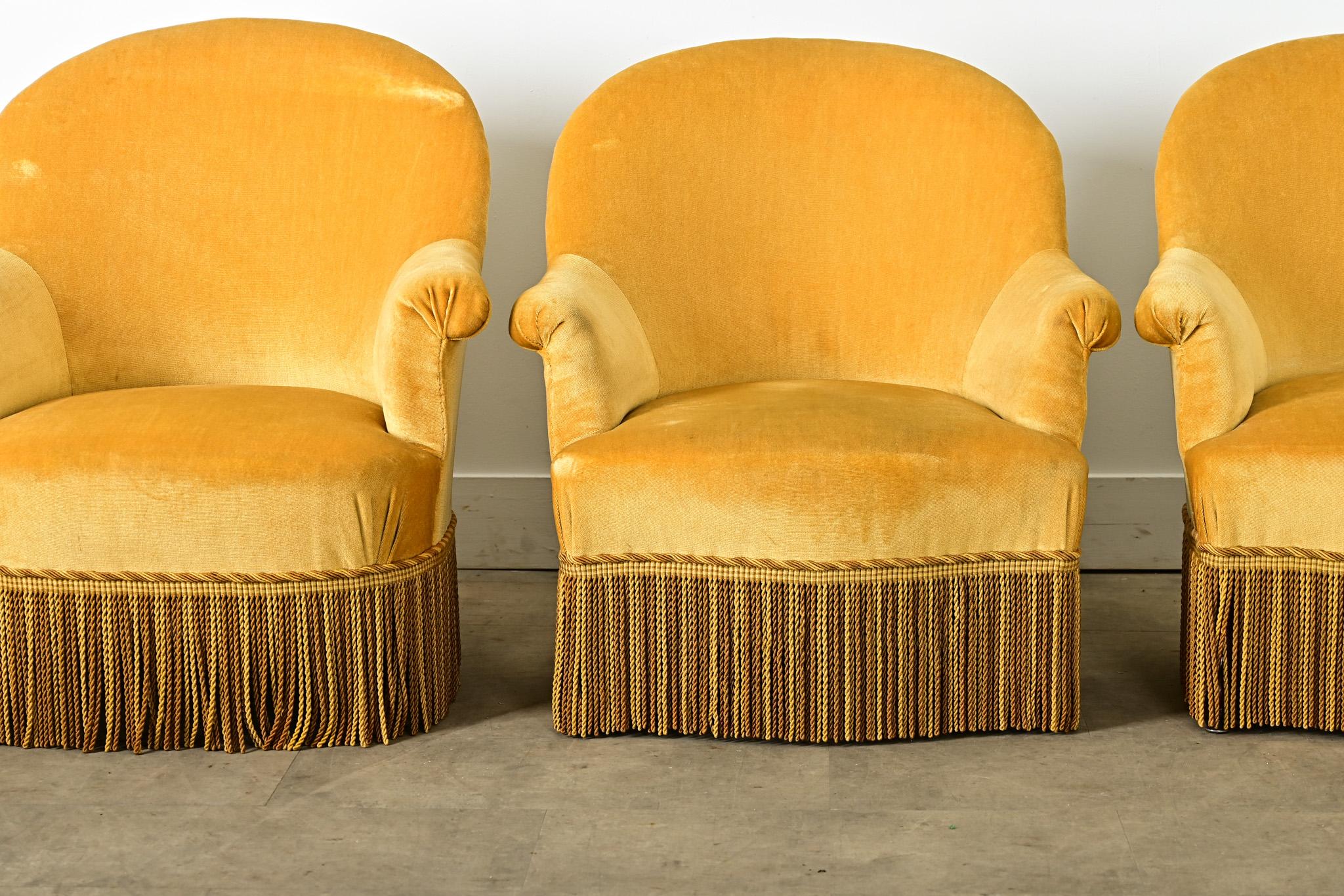 French 19th Century Set of Three Parlor Chairs In Good Condition For Sale In Baton Rouge, LA