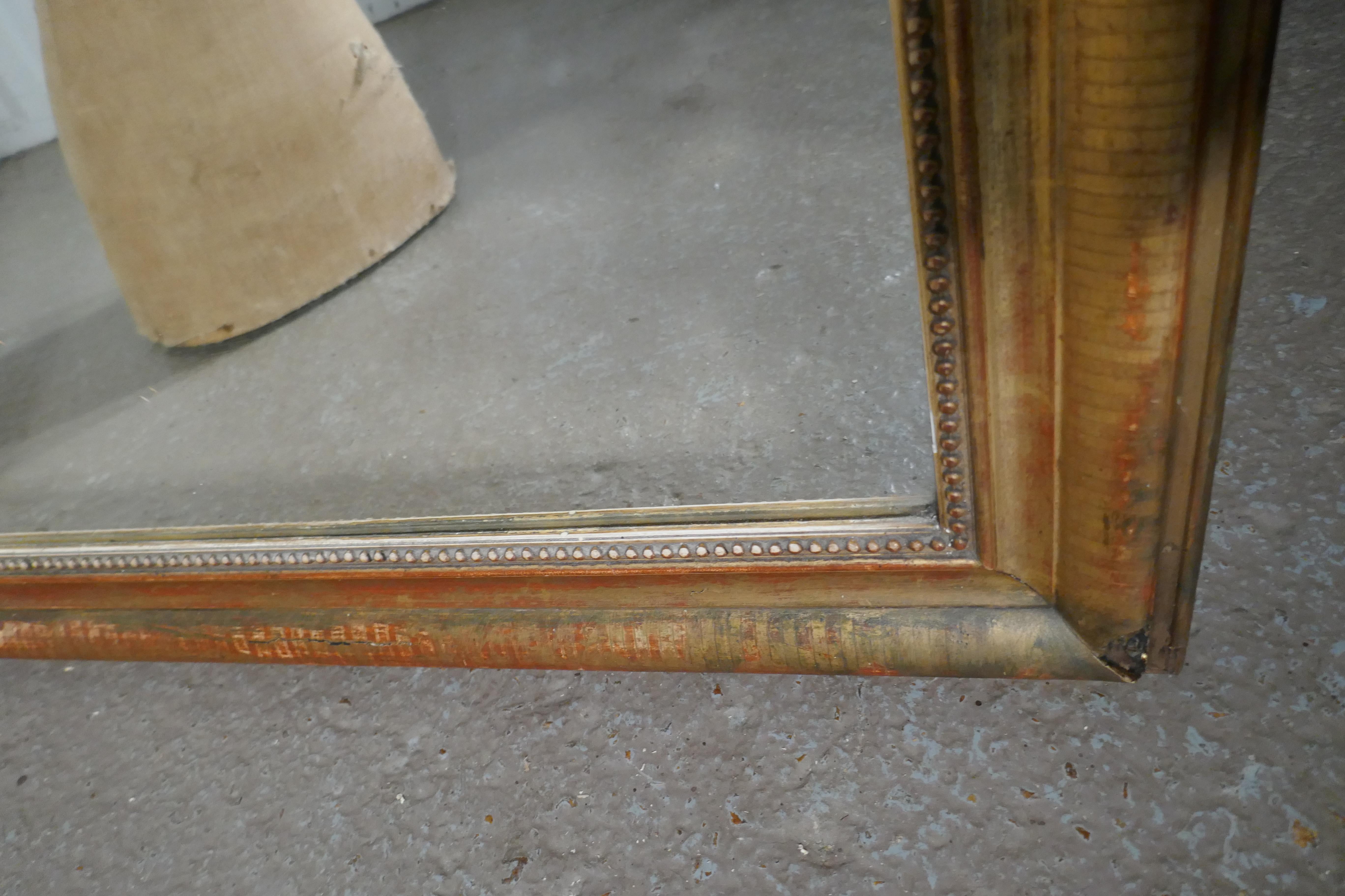 French 19th Century Shabby Gilt Louis Philippe Gold Mirror 2