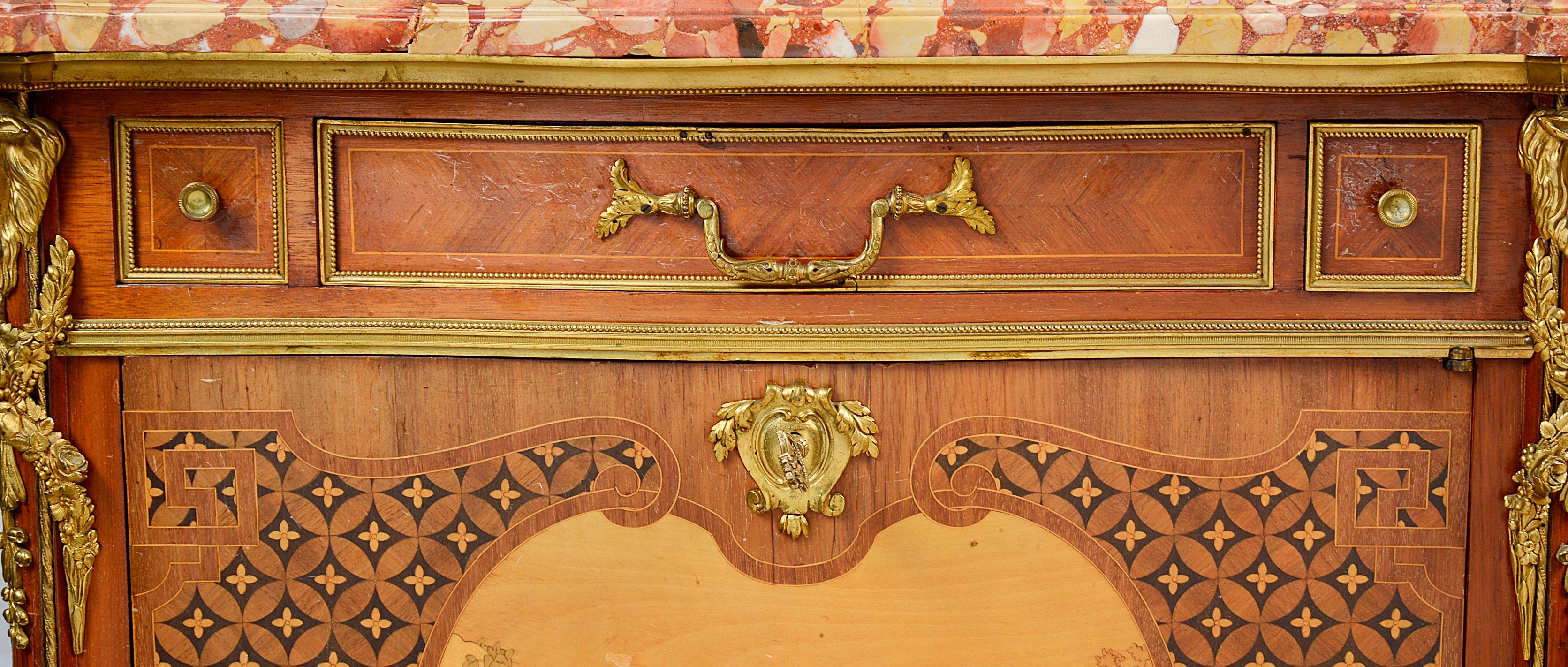 French 19th Century Side Cabinet, Signed Paul Sormani For Sale 1