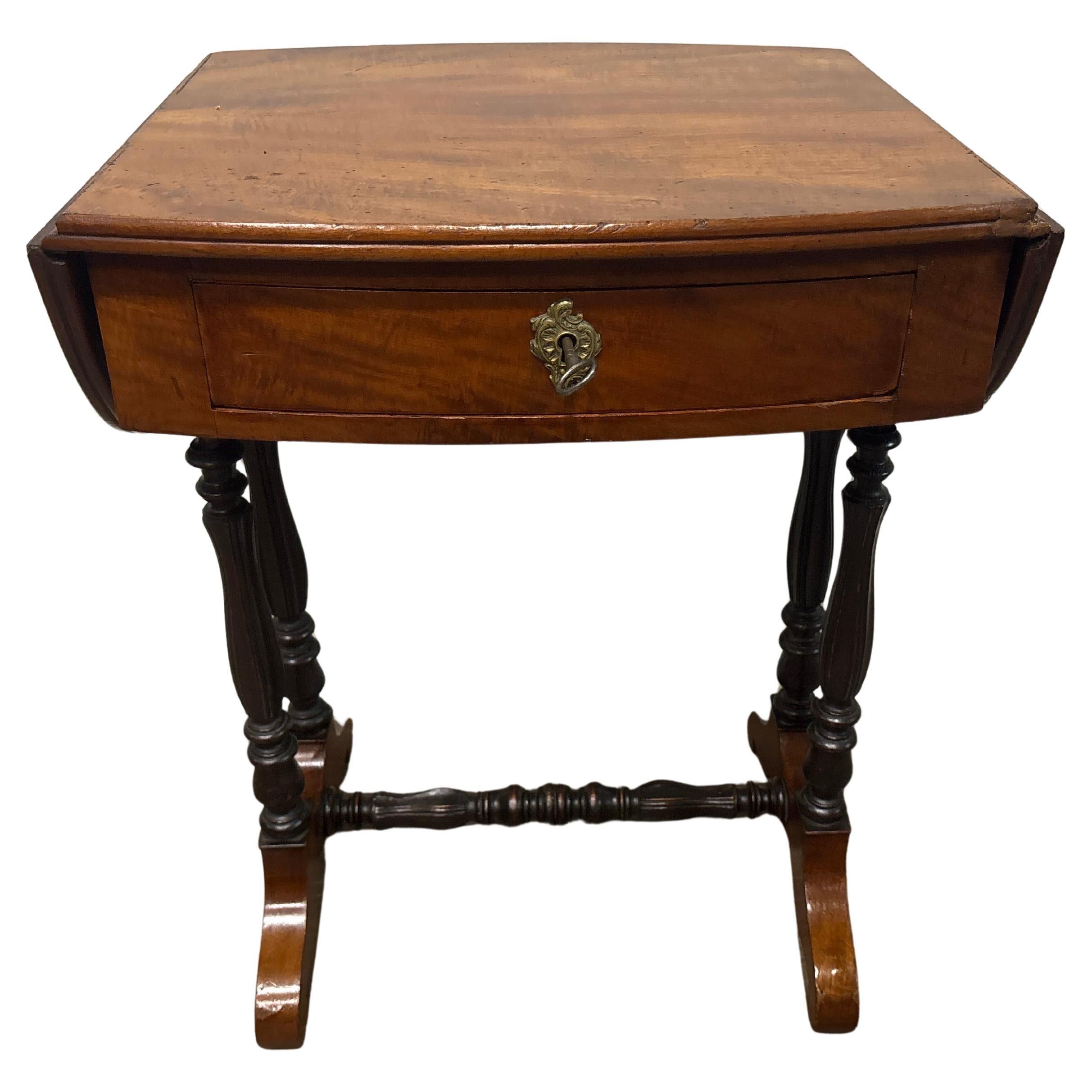 Mahogany French 19th Century Side Table For Sale