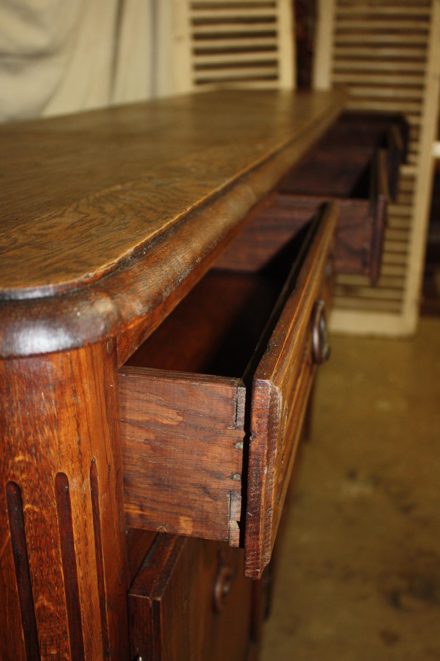 Oak French 19th Century Sideboard