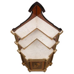 French 19th Century Signed Corner Cabinet Signed Heubès