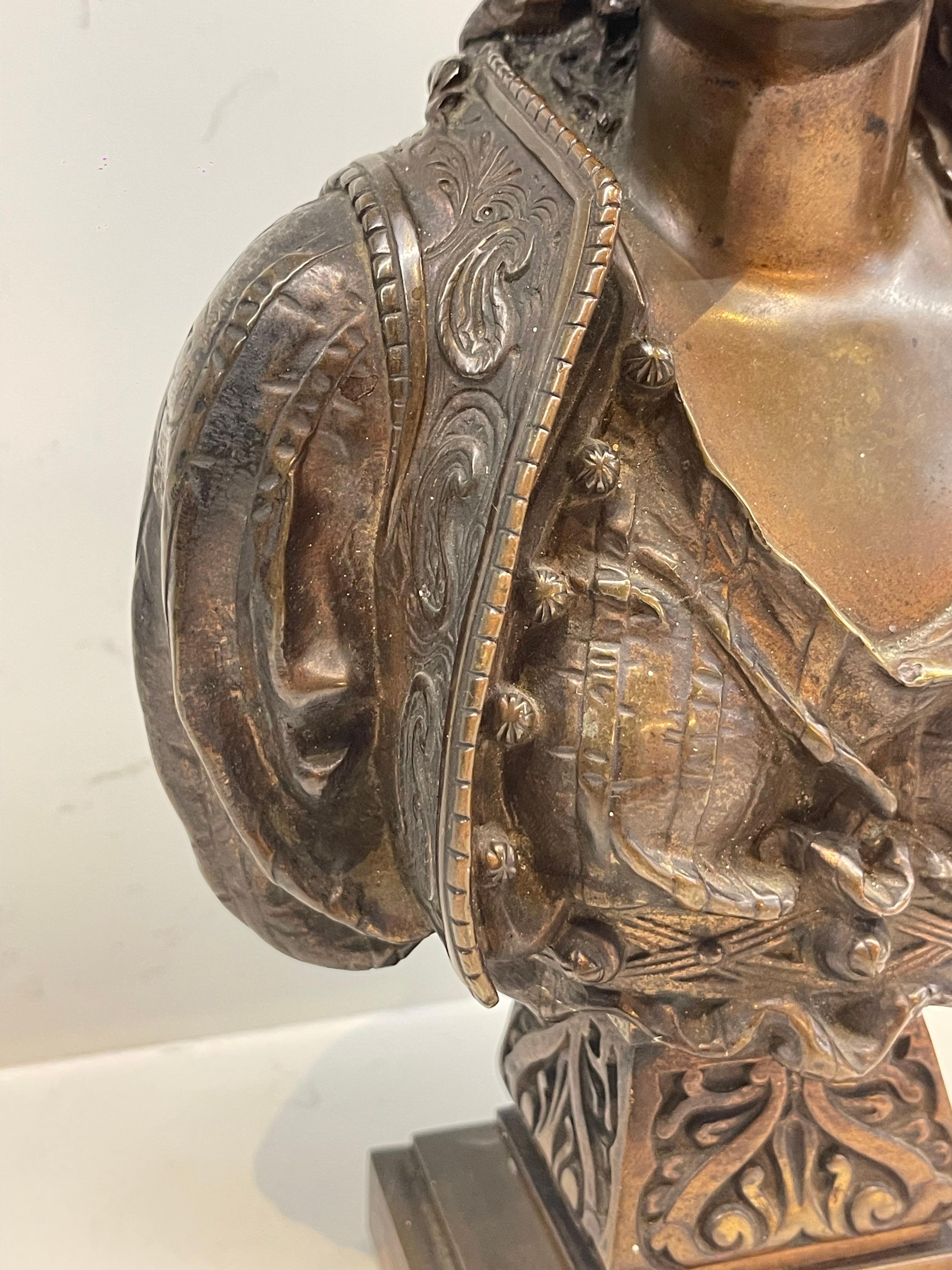 Sculpture française du 19ème siècle signée Huzel en bronze Bon état - En vente à Southall, GB