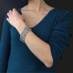 French 19th Century Silver and Vermeil Bracelet