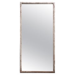 Antique French 19th Century Silver Gilt Mirror