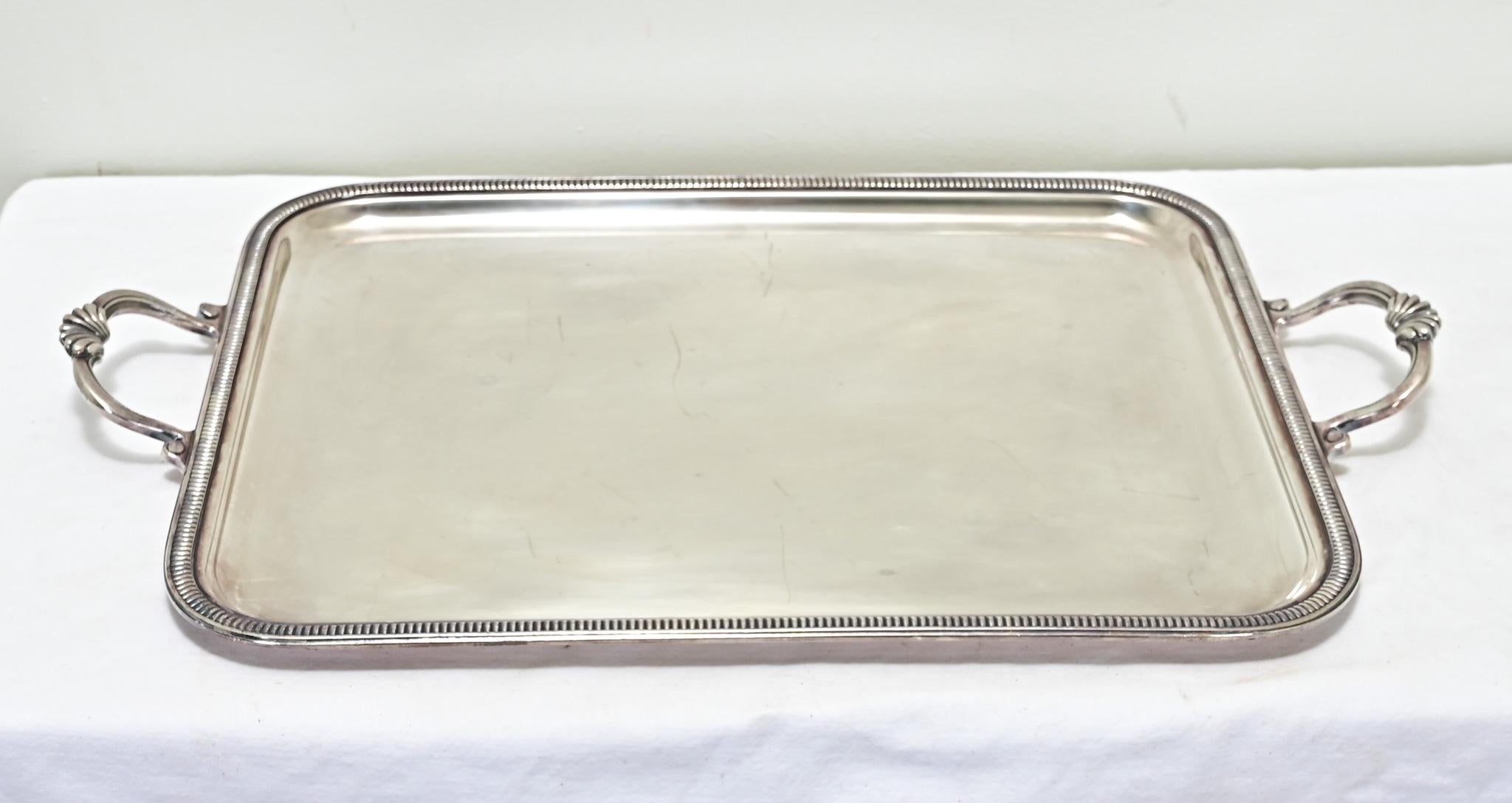 Other French 19th Century Silver Plate Serving Tray