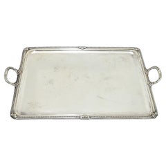 French 19th Century Silver Plate Serving Tray