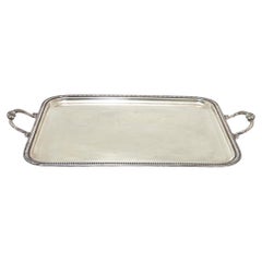 French 19th Century Silver Plate Serving Tray