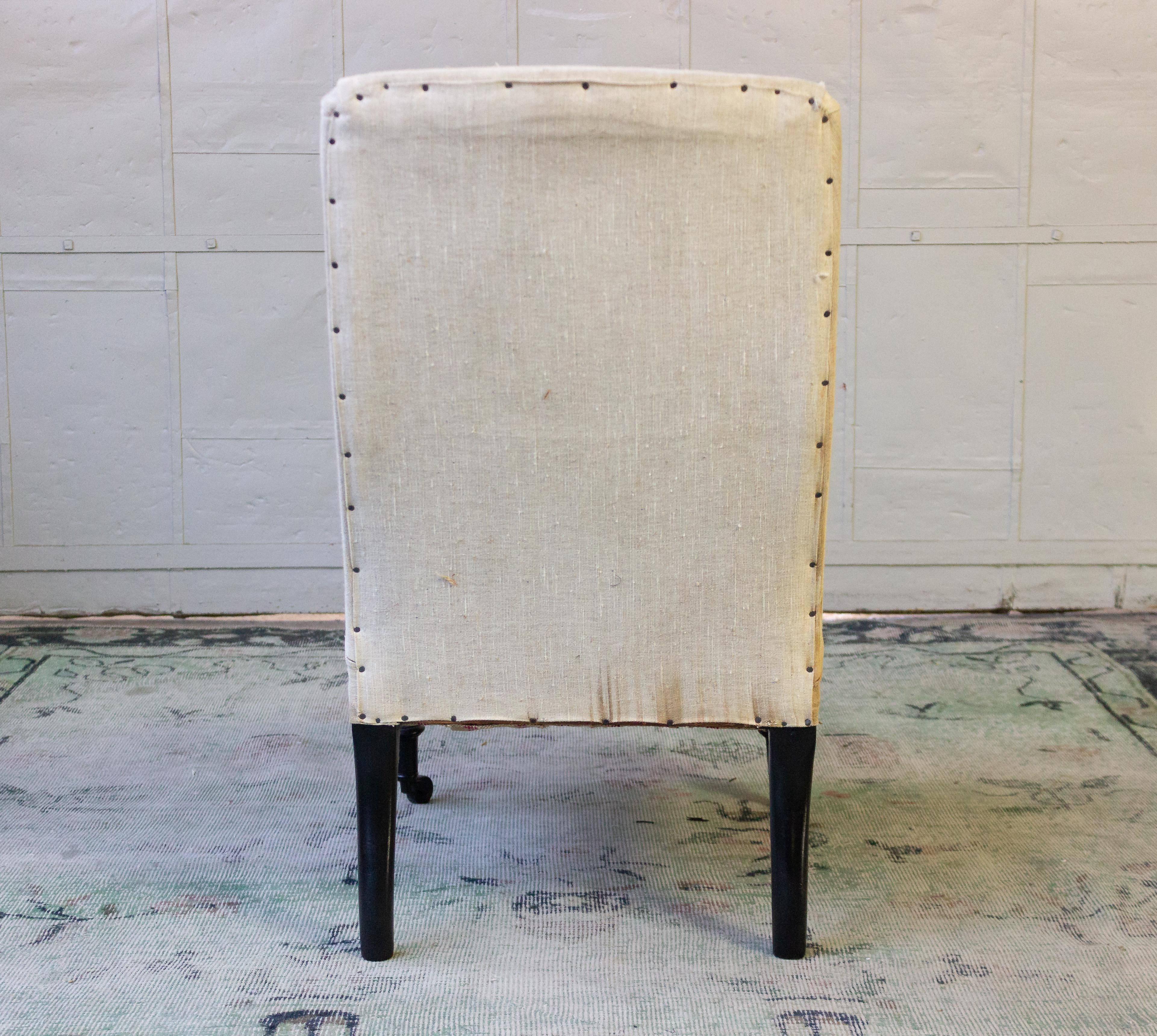 French 19th Century Slipper Chair 1