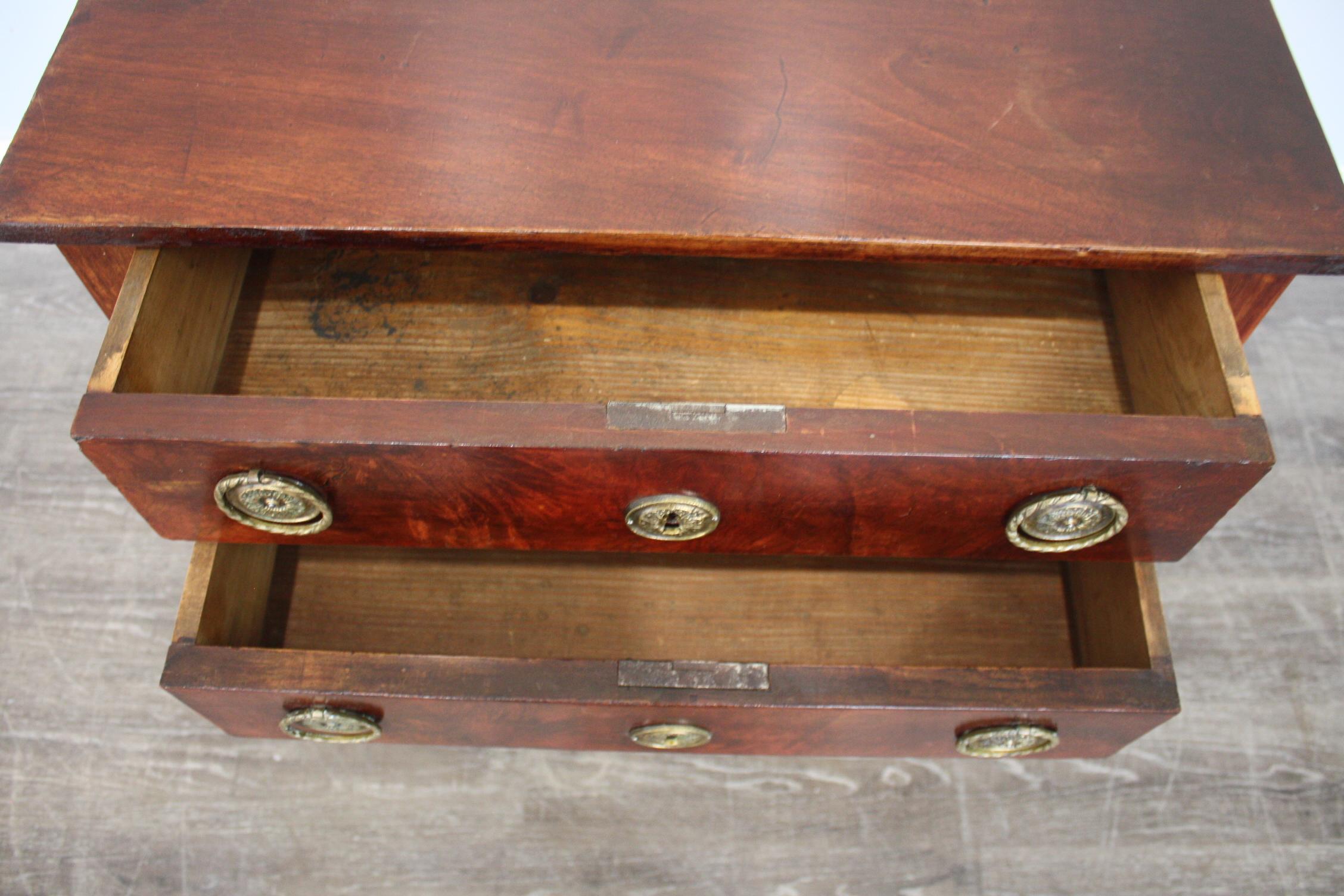 Marquetry French 19th Century Small Chest For Sale