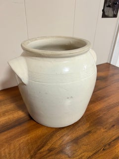 Petit pot à confit en grès français du XIXe siècle