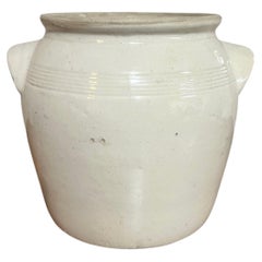 Petit pot à confit en grès français du XIXe siècle