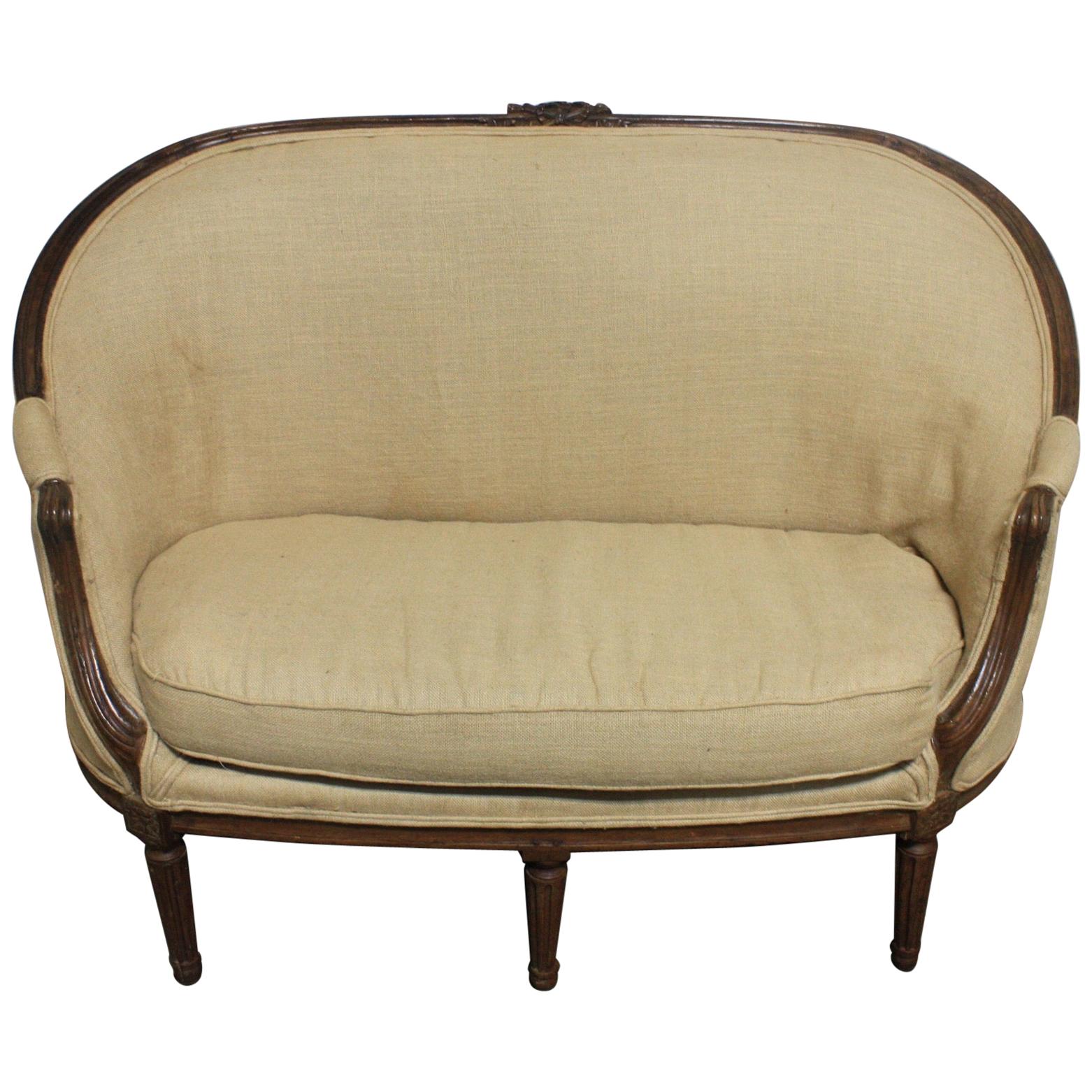 French 19th Century Sofa, Louis XVI