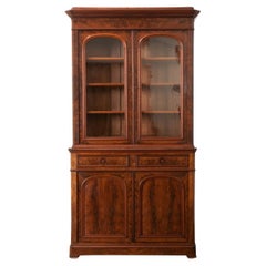 French 19th Century Solid Mahogany Louis Philippe Style Bibliotheque