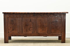 French 19th Century Solid Oak Coffer