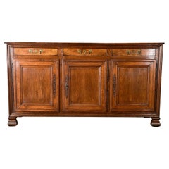 Enfilade francese in legno massiccio di Oak del XIX secolo