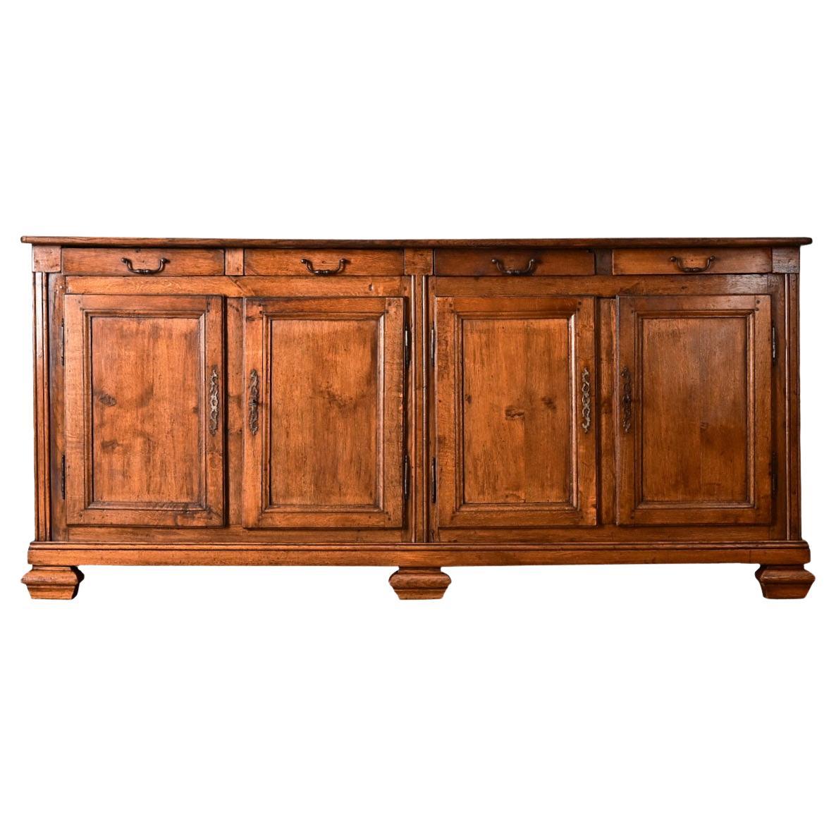 Enfilade francese in legno massiccio di Oak del XIX secolo
