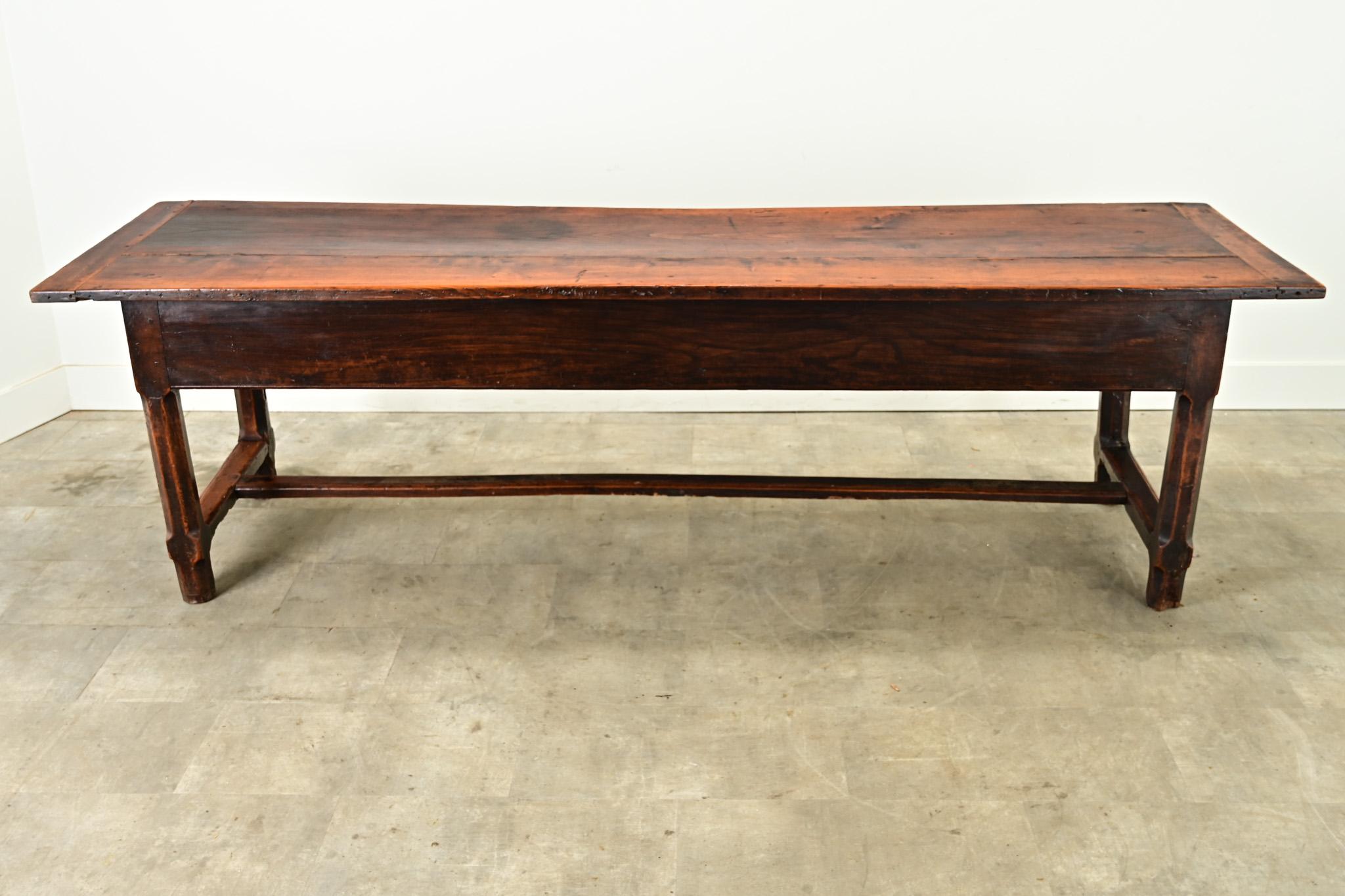 Mesa de granja francesa de roble macizo del siglo XIX en venta 3