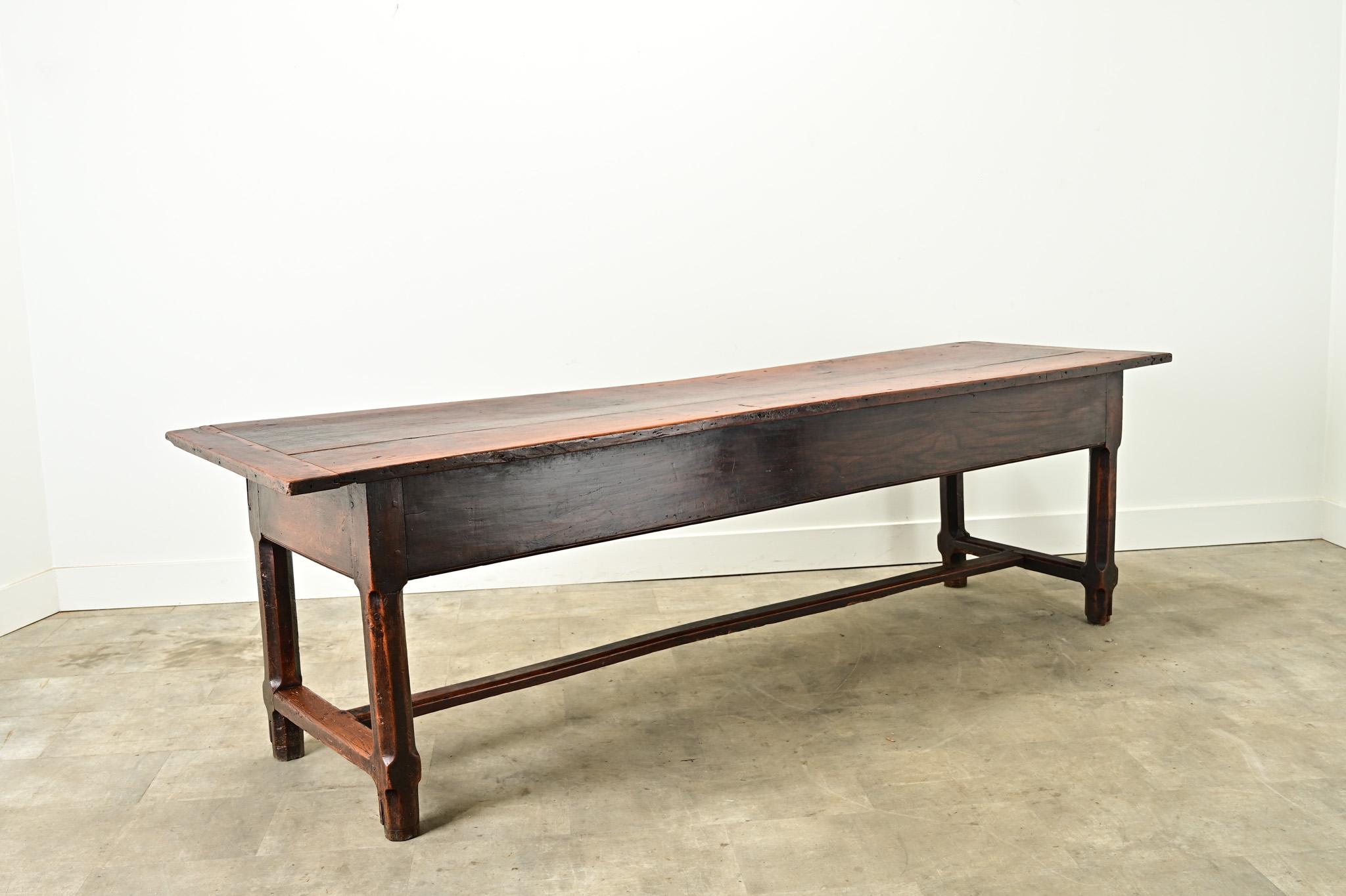 Mesa de granja francesa de roble macizo del siglo XIX en venta 5