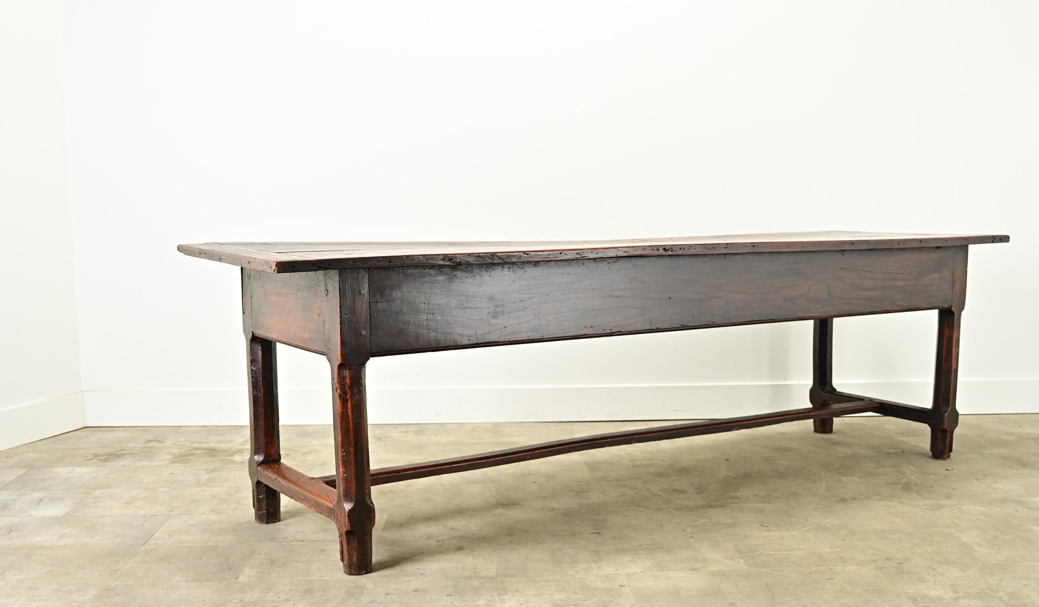 Mesa de granja francesa de roble macizo del siglo XIX en venta 6