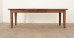 French 19th Century Solid Oak Farm Table