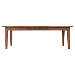 French 19th Century Solid Oak Farm Table