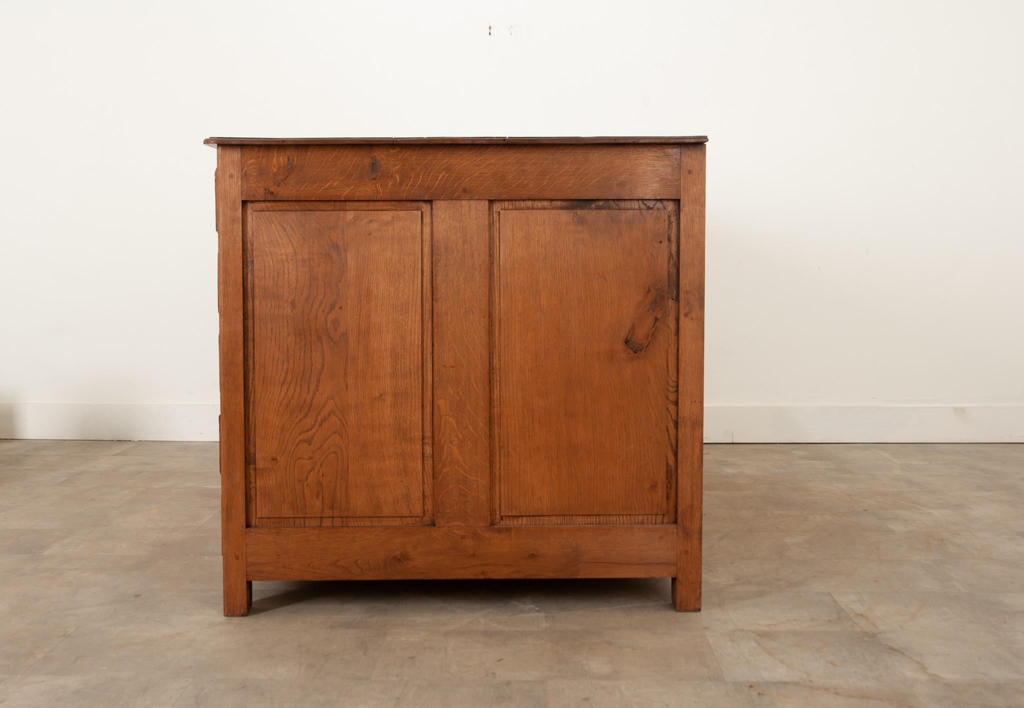 French 19th Century Solid Oak Sacristy Cabinet For Sale 6