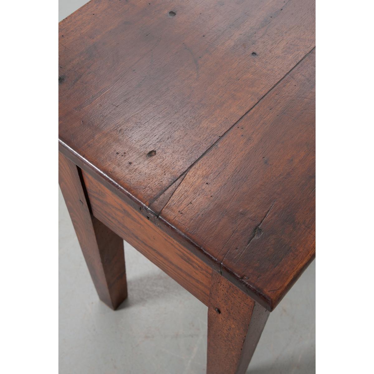 French 19th Century Solid Oak Table For Sale 4