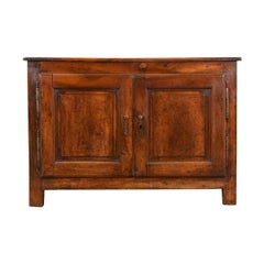 Antique French 19th Century Solid Walnut Buffet