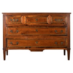 French 19th Century Solid Walnut Commode