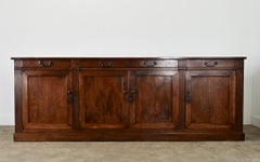French 19th Century Solid Walnut Enfilade