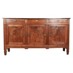 Antique French 19th Century Solid Walnut Enfilade