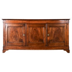 Französisch 19. Jahrhundert Nussbaum massiv Enfilade