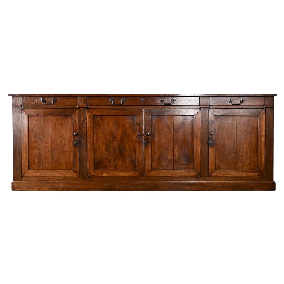 French 19th Century Solid Walnut Enfilade en vente