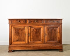 French 19th Century Solid Walnut Louis Philippe Enfilade