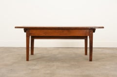 French 19th Century Solid Walnut Petrin Coffee Table